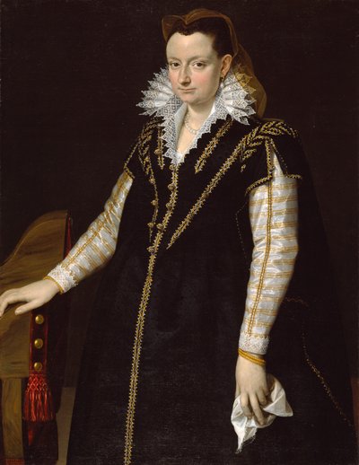 Portret van een dame door Scipione Pulzone